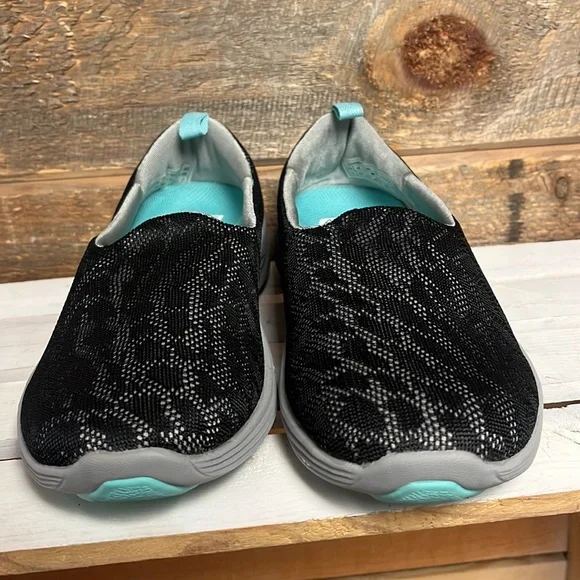 Vionic Hydra 331 Sneakers Womens 7.5 Black Aqua Blue Advanced Motion Shoes EUC - Picture 4 of 9